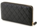 CHANEL Matelasse Long zip Wallet